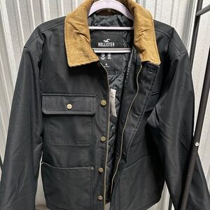 NWT Hollister Corduroy Collar Chore Jacket Size Medium